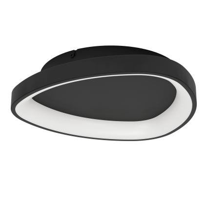 Eglo - Plafón LED regulable LED/12W/230V 2700-6500K negro + control remoto