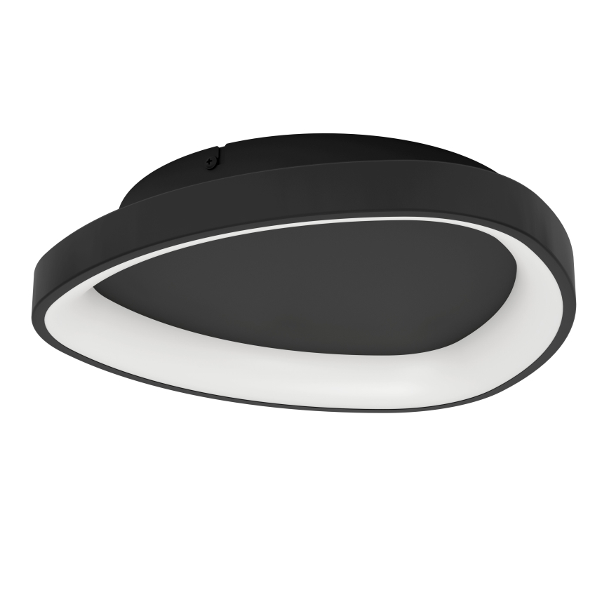 Eglo - Plafón LED regulable LED/12W/230V 2700-6500K negro + control remoto