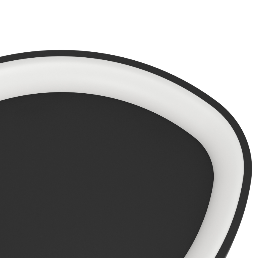 Eglo - Plafón LED regulable LED/12W/230V 2700-6500K negro + control remoto
