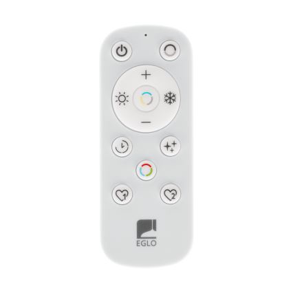 Eglo - Plafón LED regulable LED/12W/230V 2700-6500K negro + control remoto