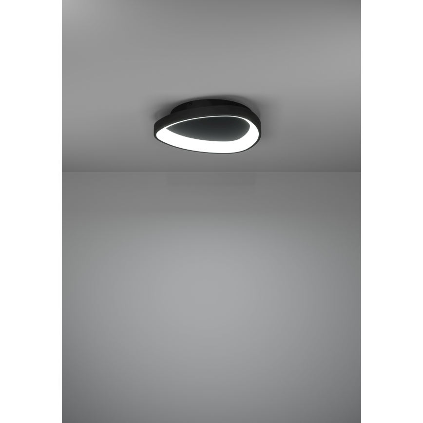 Eglo - Plafón LED regulable LED/12W/230V 2700-6500K negro + control remoto