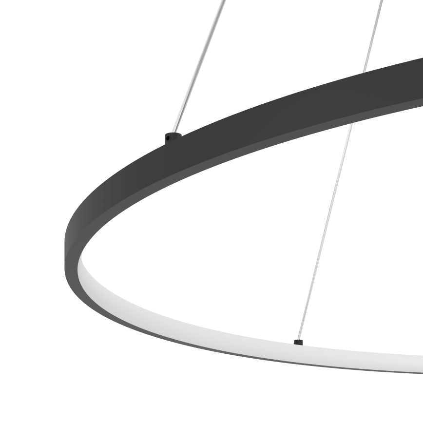 Eglo - Lámpara de araña LED regulable LED/40W/230V 2700-6500K negro + control remoto