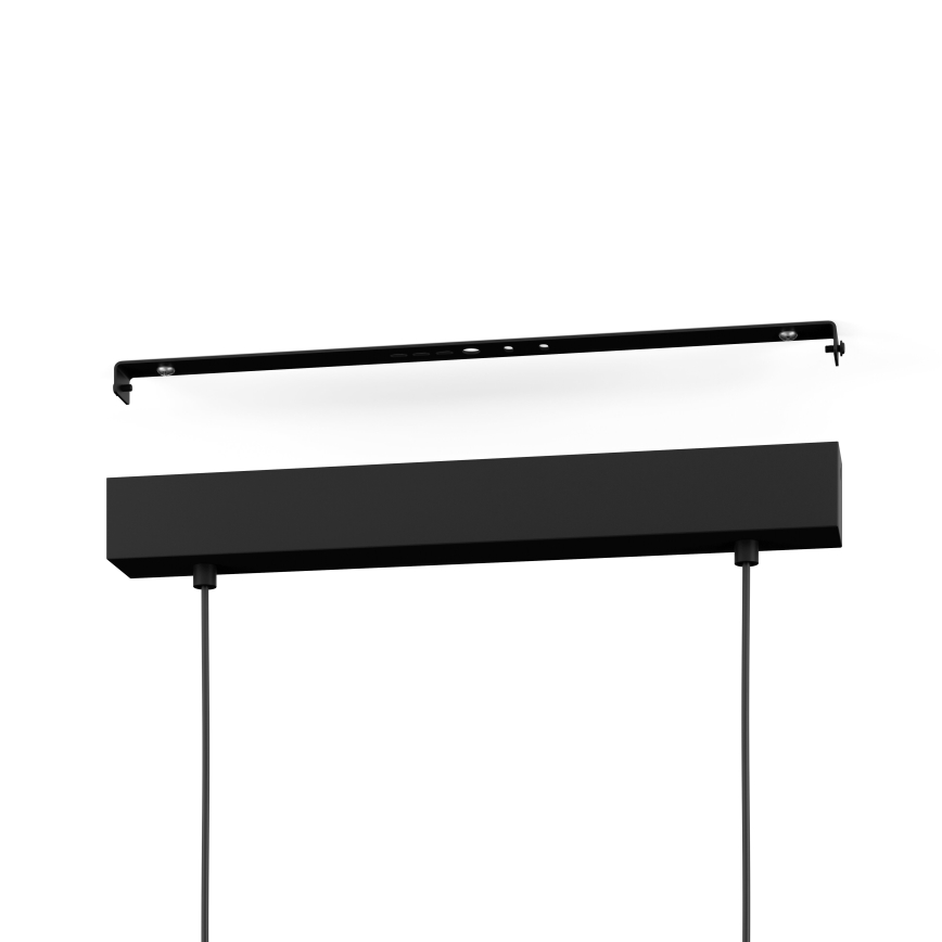 Eglo - Lámpara de araña LED regulable 2xLED/12,5W/230V+1xLED/15,5W 3000K beige/negro