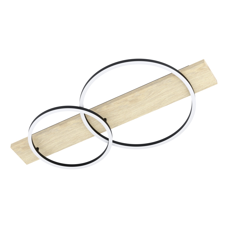 Eglo - Plafón LED 2xLED/12W/230V 3000K beige/negro