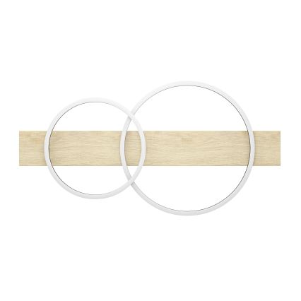 Eglo - Plafón LED 2xLED/12W/230V 3000K beige/negro