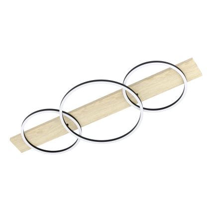Eglo - Plafón LED 3xLED/12W/230V 3000K beige/negro