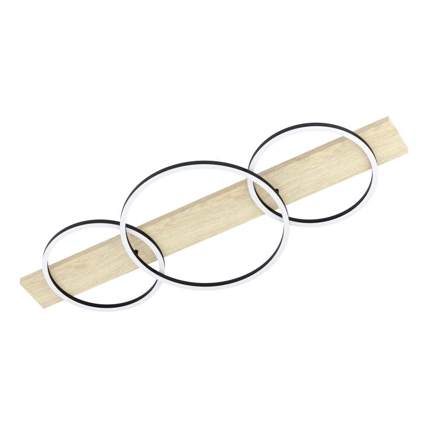 Eglo - Plafón LED 3xLED/12W/230V 3000K beige/negro