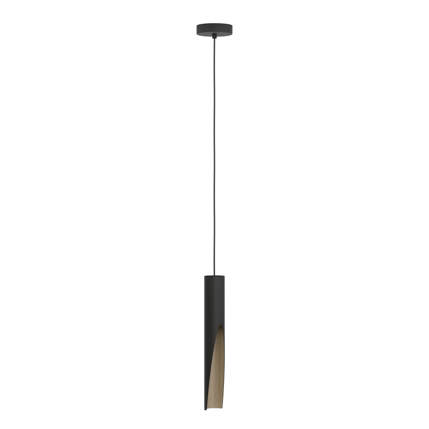 Eglo - Lámpara LED colgante 1xGU10/4,5W/230V 3000K negro/marrón