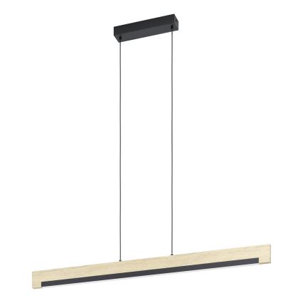 Eglo - Lámpara de araña LED regulable LED/25,5W/230V 3000K negro/beige