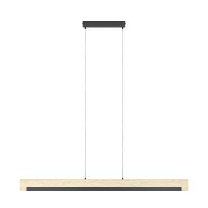 Eglo - Lámpara de araña LED regulable LED/25,5W/230V 3000K negro/beige