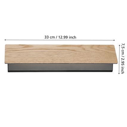 Eglo - Aplique LED LED/12W/230V 3000K marrón