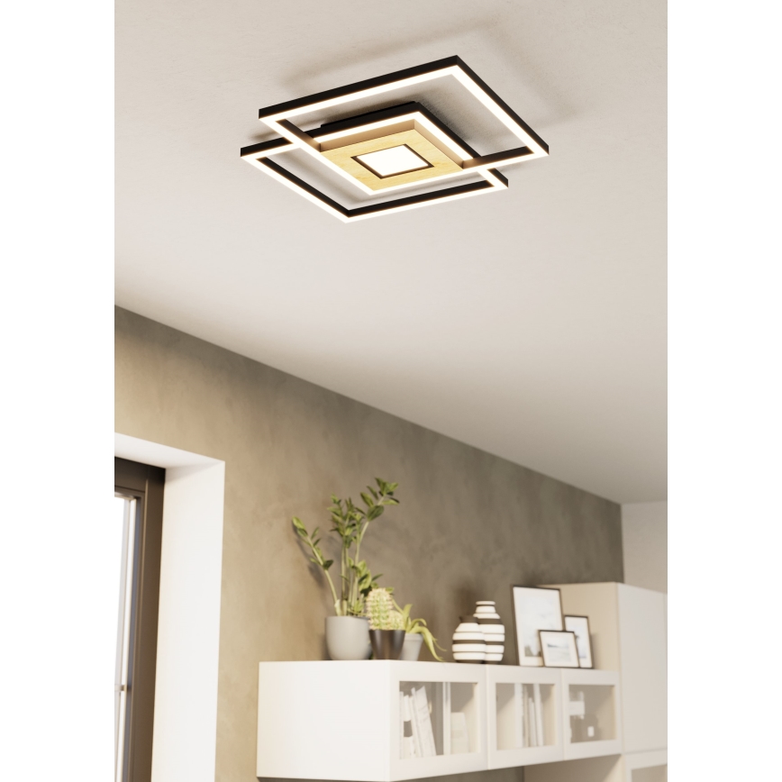 Eglo - Plafón LED regulable 2xLED/17W/230V +1xLED/4,2W 2700-6500K + control remoto