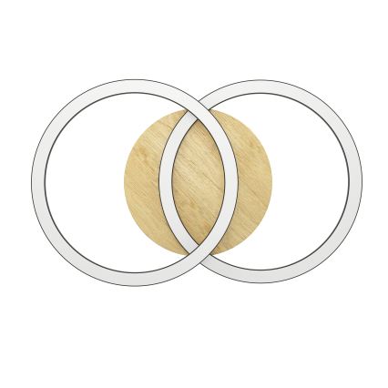 Eglo - Plafón LED regulable 2xLED/16W/230V 2700-6500K beige/negro ZigBee