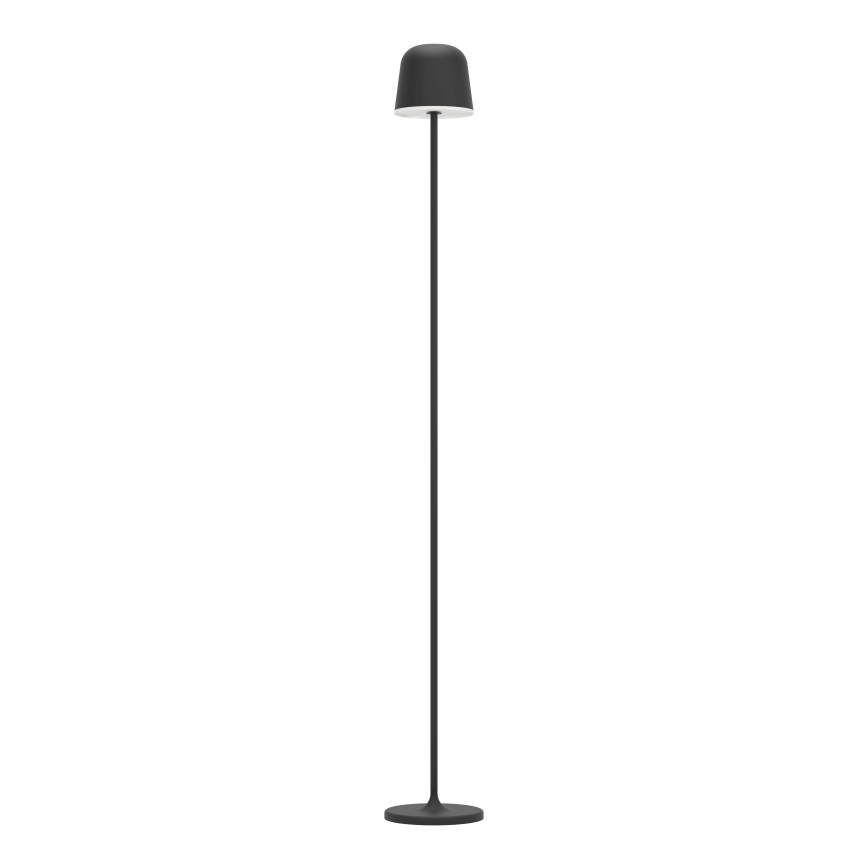 Eglo - Lámpara de pie recargable de exterior regulable LED/4,3W/5V 2400/3000/4000K IP54 negro