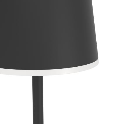 Eglo - Lámpara de pie recargable de exterior regulable LED/4,3W/5V 2400/3000/4000K IP54 negro