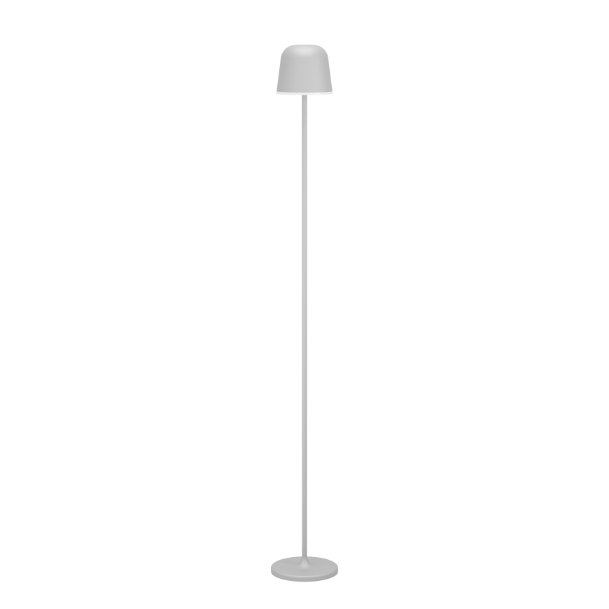 Eglo - Lámpara de pie recargable de exterior regulable LED/4,3W/5V 2400/3000/4000K IP54 gris