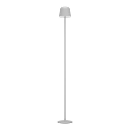 Eglo - Lámpara de pie recargable de exterior regulable LED/4,3W/5V 2400/3000/4000K IP54 gris