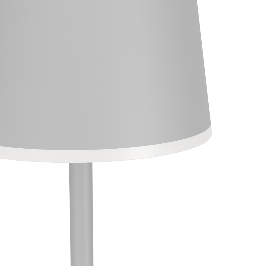 Eglo - Lámpara de pie recargable de exterior regulable LED/4,3W/5V 2400/3000/4000K IP54 gris