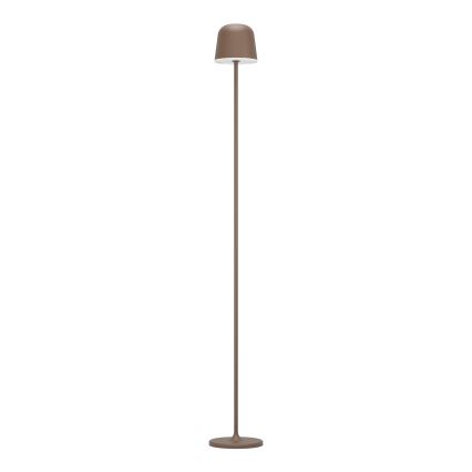 Eglo - Lámpara de pie LED recargable y regulable para exteriores LED/4,3W/230V 2400/3000/4000K IP54 marrón