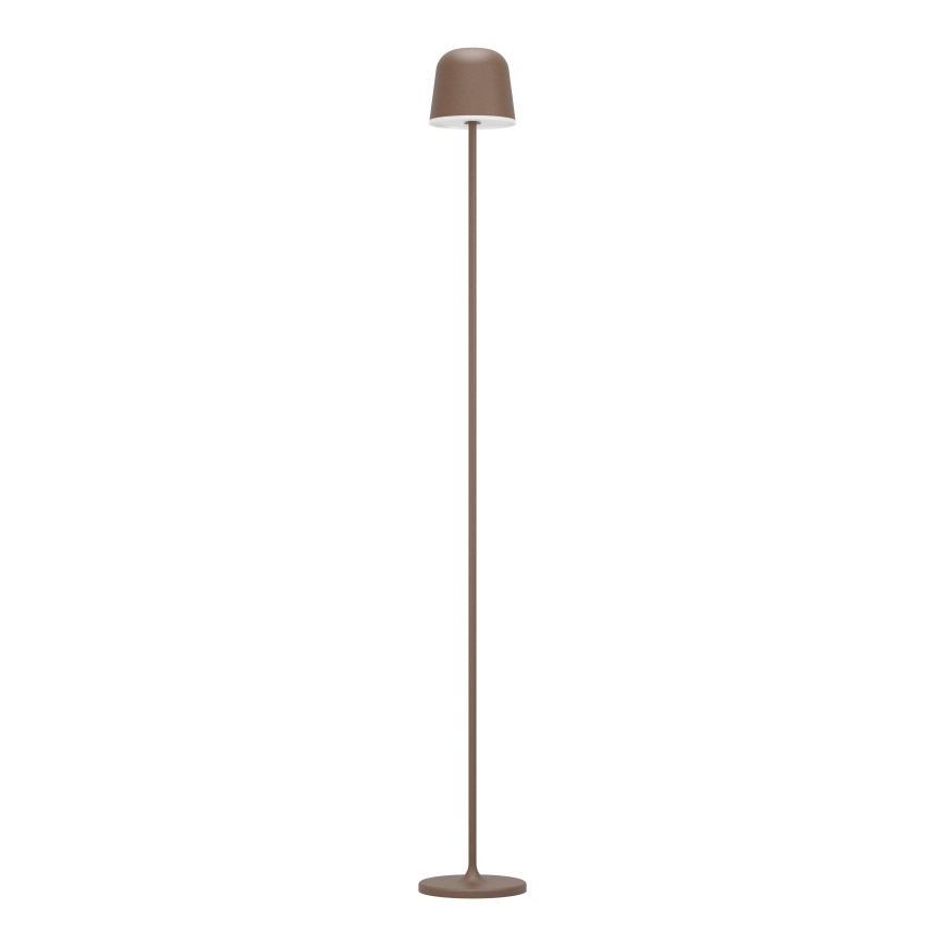 Eglo - Lámpara de pie LED recargable y regulable para exteriores LED/4,3W/230V 2400/3000/4000K IP54 marrón