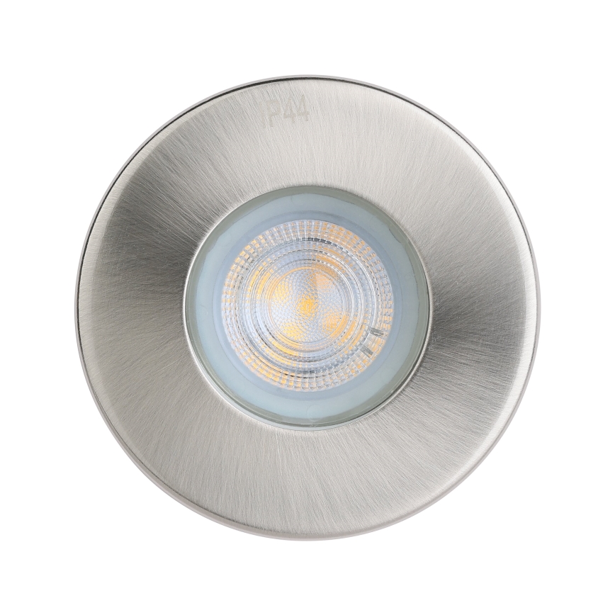 Eglo - SET 3xLED Lámpara empotrable de baño 1xGU10/4W/230V IP44 cromo mate
