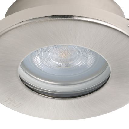 Eglo - SET 3xLED Lámpara empotrable de baño 1xGU10/4W/230V IP44 cromo mate