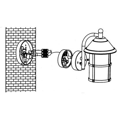 Eglo - Aplique exterior 1xE27/60W/230V