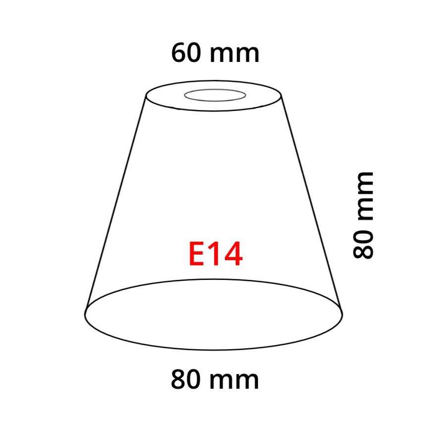 Eglo 902262 - Pantalla MY CHOICE E14 diá. 8 cm