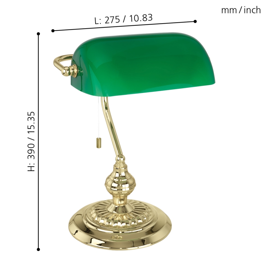 Eglo - Lámpara de mesa E27/60W/230V