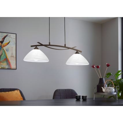 Eglo - Lámpara colgante 2xE27/60W/230V
