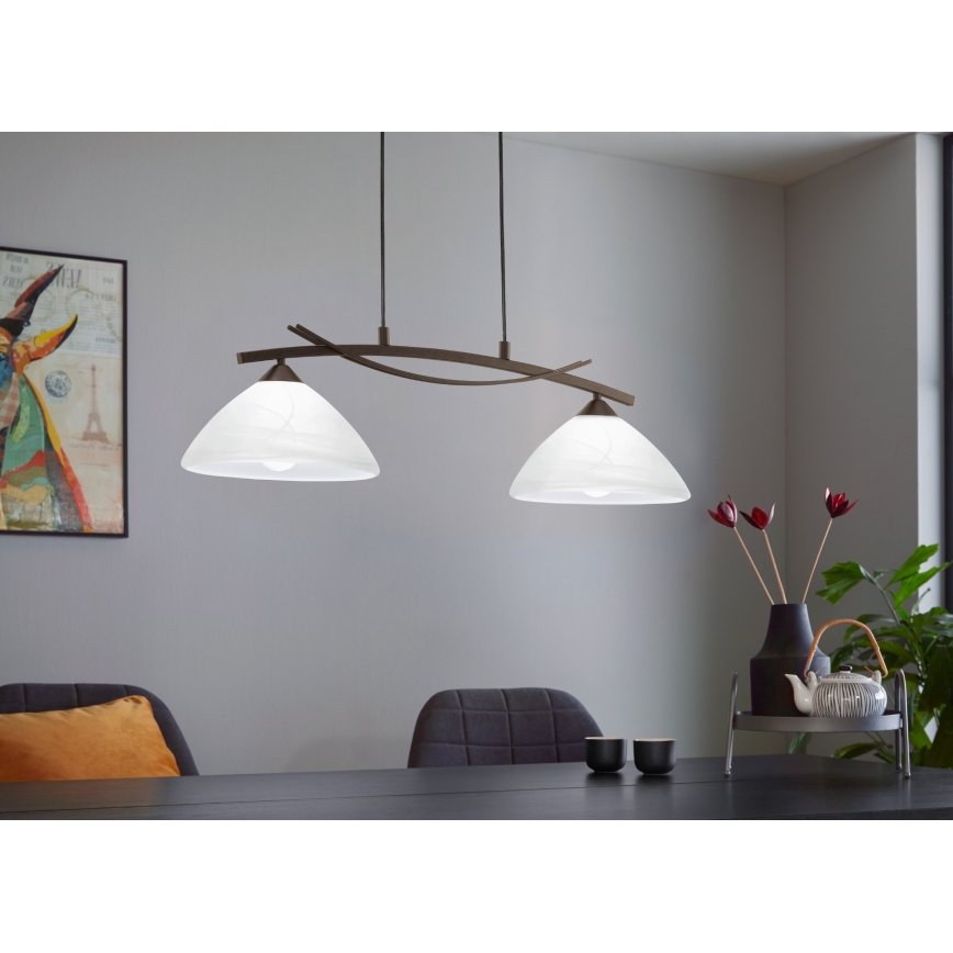 Eglo - Lámpara colgante 2xE27/60W/230V