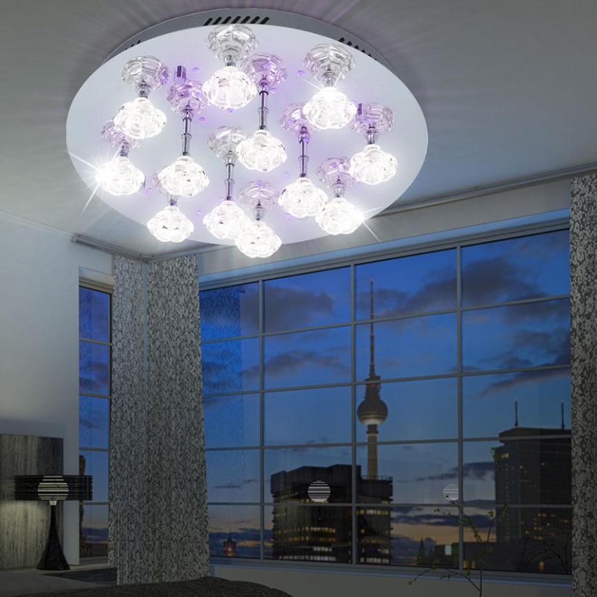 EGLO 91982 - Plafón LED FELICINO 12xG4/10W + 1,92W LED