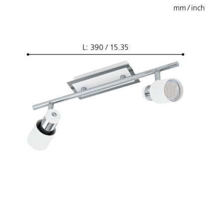 Eglo - Foco LED 2xGU10-LED/5W/230V