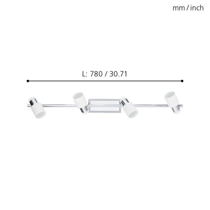 Eglo - Foco LED 4xGU10-LED/5W/230V