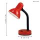 Eglo - Lámpara de mesa 1xE27/40W rojo