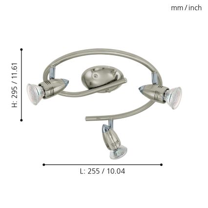 Eglo - Foco LED 3xGU10-LED/3W/230V