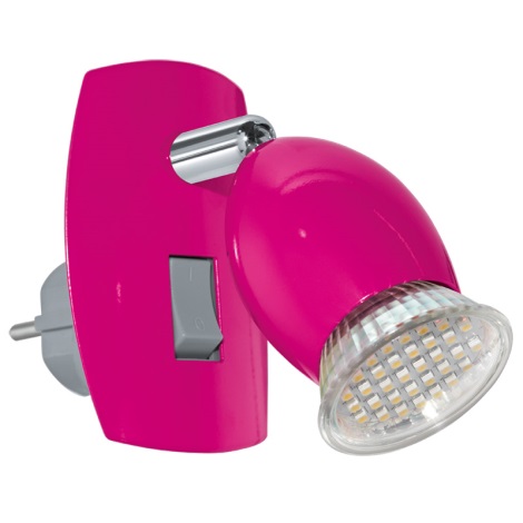 Eglo 92922 - Luz LED enchufable BRIVI 1 1xGU10-LED/3W/230V