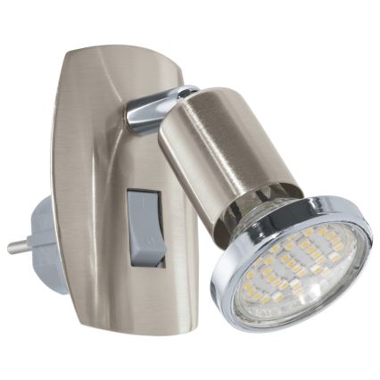 Eglo - Luz LED enchufable 1xGU10-LED/3W/230V