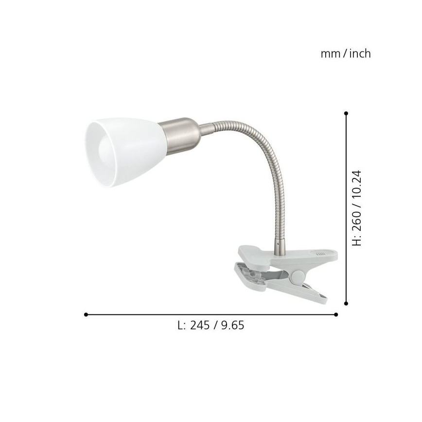 Eglo - Lámpara LED con clip 1xE14-LED/4W/230V
