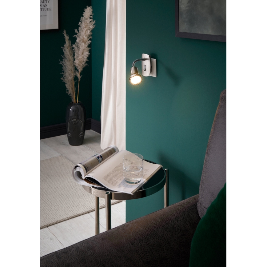 Eglo - Lámpara LED para enchufe 1xGU10-LED/3W/230V