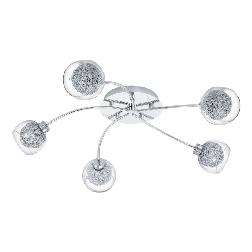 Eglo 93055 - Plafón OVIEDO 5XG9/33W/230V