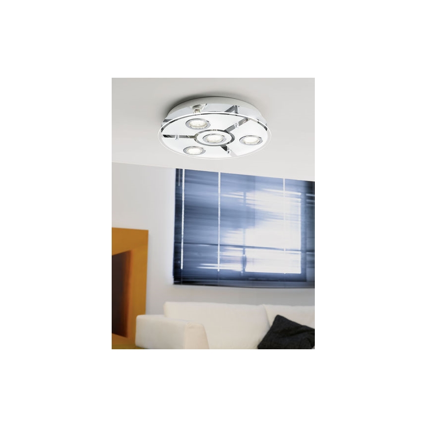 EGLO 93107 - Plafón LED CABO 4xGU10/3W LED