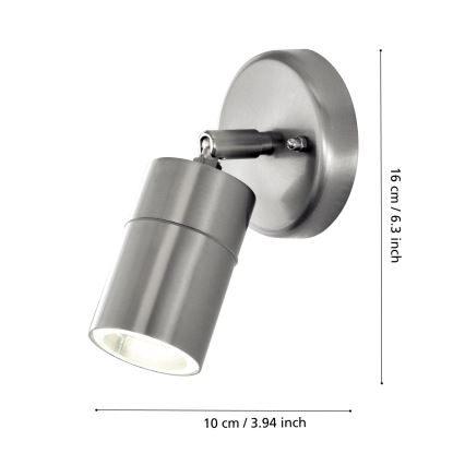 Eglo - Iluminación LED exterior 1xGU10/5W/230V IP44