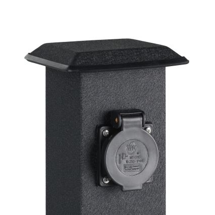 EGLO 93426 - Columna de exterior para jardín con enchufes SCHUKO IP44