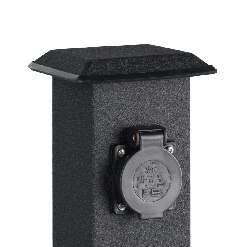 EGLO 93426 - Columna de exterior para jardín con enchufes SCHUKO IP44
