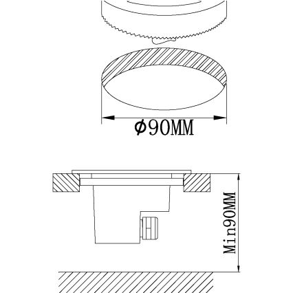 Eglo - Proyector de exterior LED LED/2,5W/230V IP65