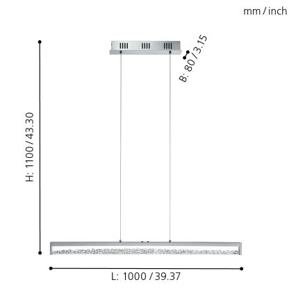 Eglo - Lámpara LED regulable LED/32W/230V