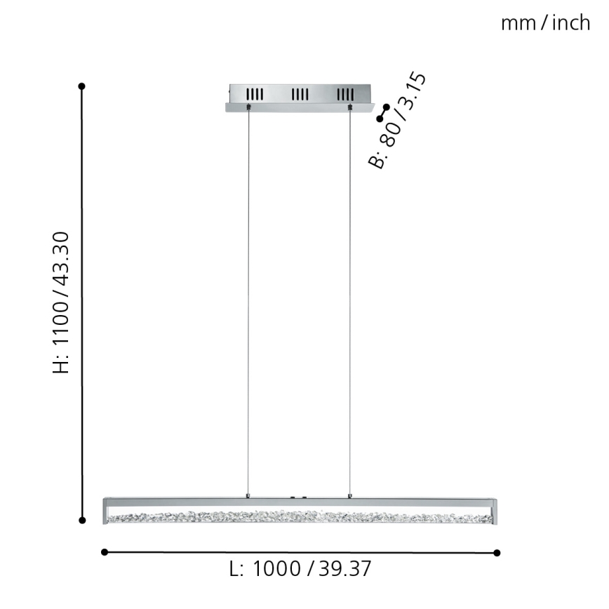 Eglo - Lámpara LED regulable LED/32W/230V