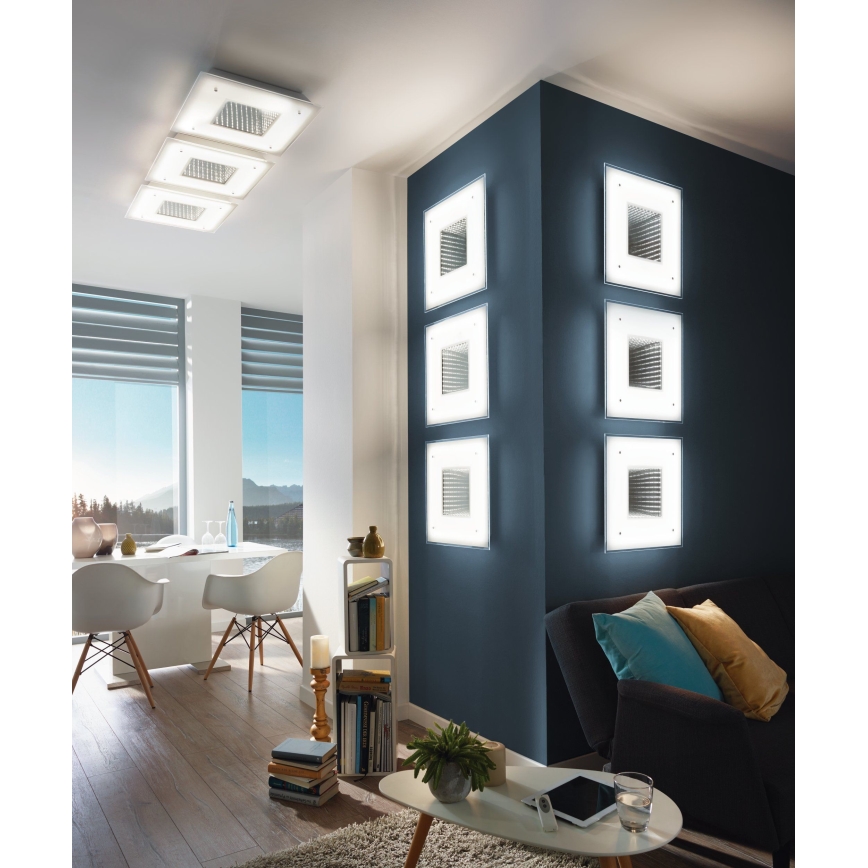 Eglo 93659 - Plafón LED LICOSA LED/24W + LED/2,6W + control remoto
