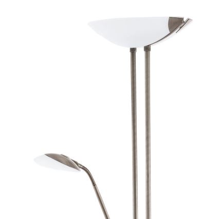 Eglo - Lámpara de pie LED regulable LED/20W + LED/2,5W bronce